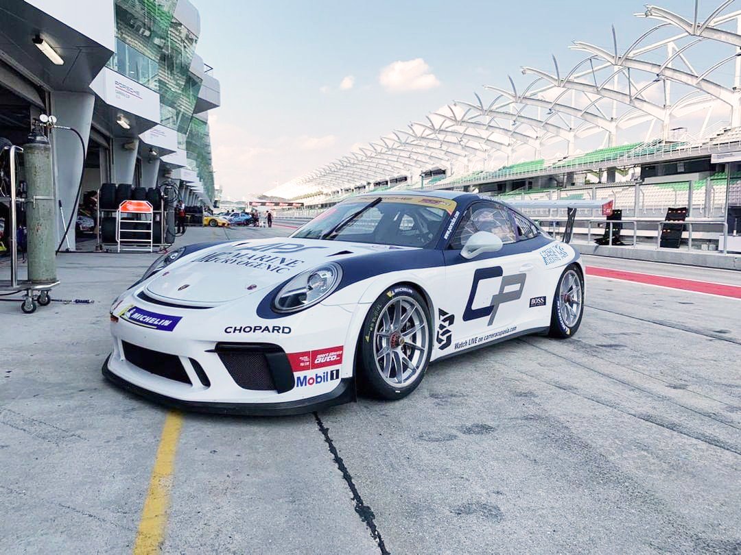 Porsche Carrera Cup Asia 2019 car livery design for teamNZ Graeme Dowsett