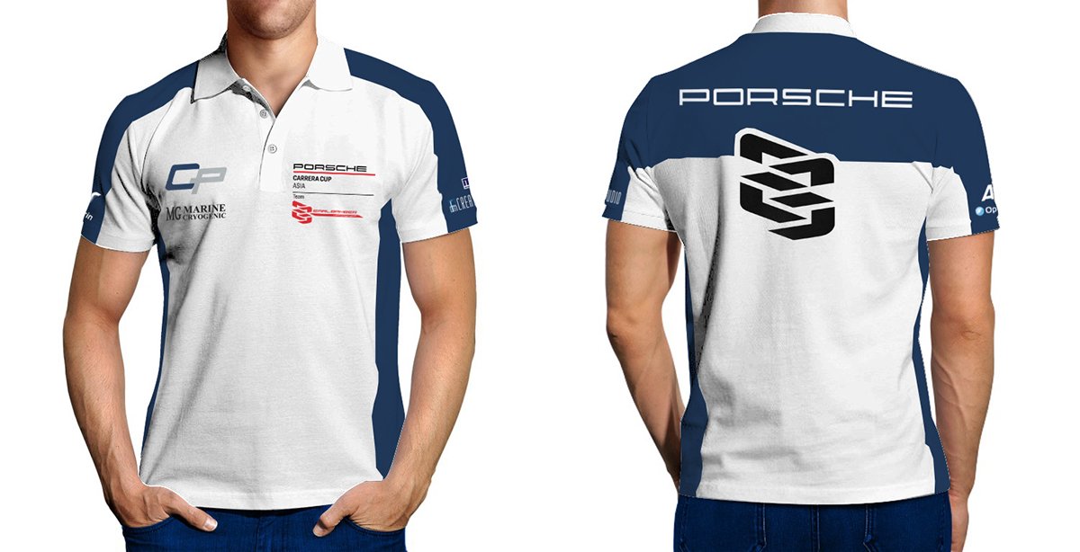 Porsche Carrera Cup Asia 2019 team tshirt design for teamNZ