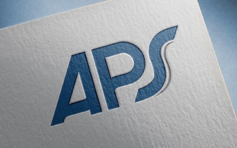 APS singapore company logo design paper pressed print