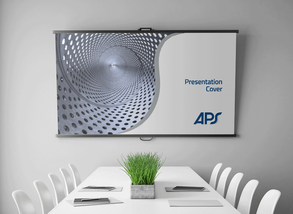 APS singapore meeting presentation template graphic design