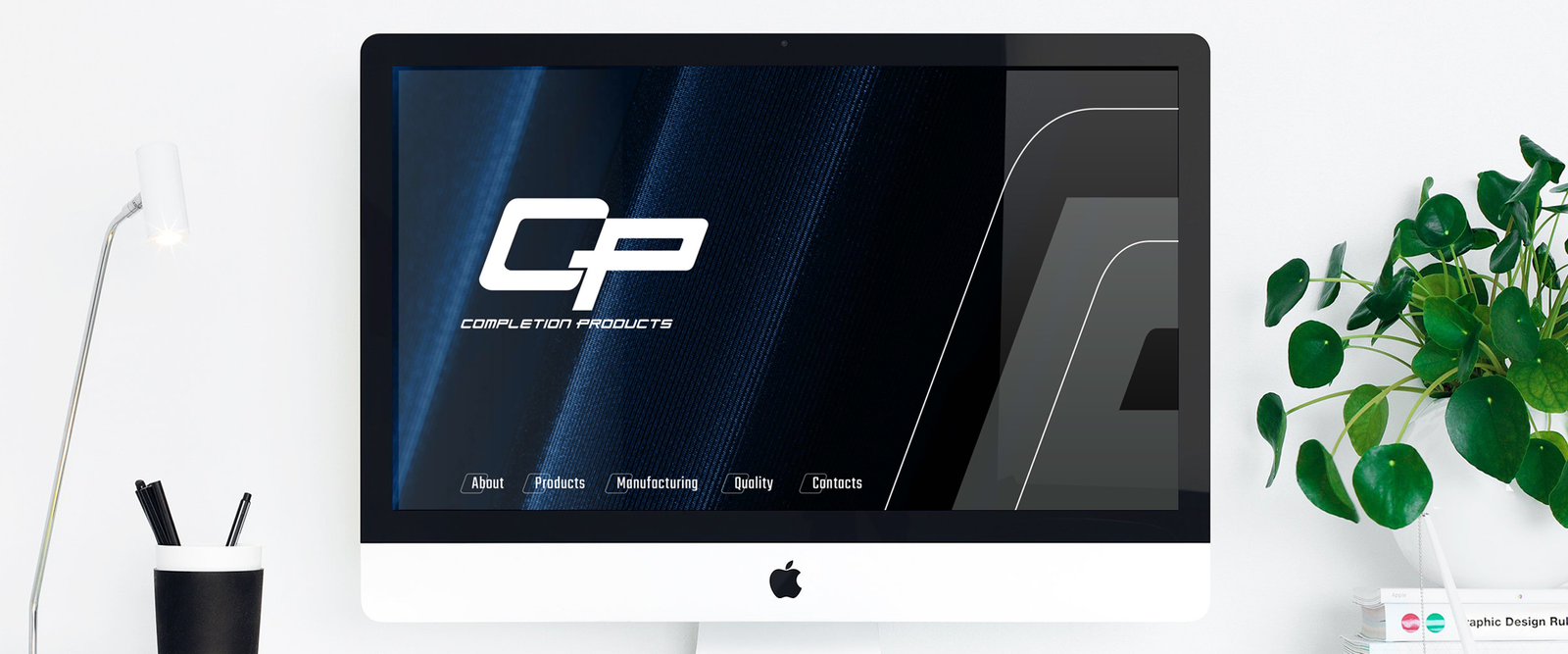 Completion products singapore website graphic design